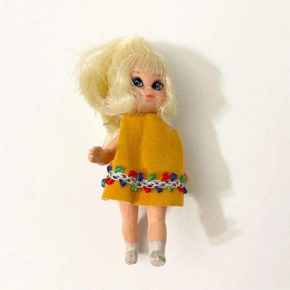 Vintage Liddle Kiddle Shirley Skediddler 4 Inch  DOLL ONLY - Picture 1 of 16